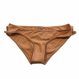 NWT L Space Peach Bikini Swim Bottoms Cutout Small